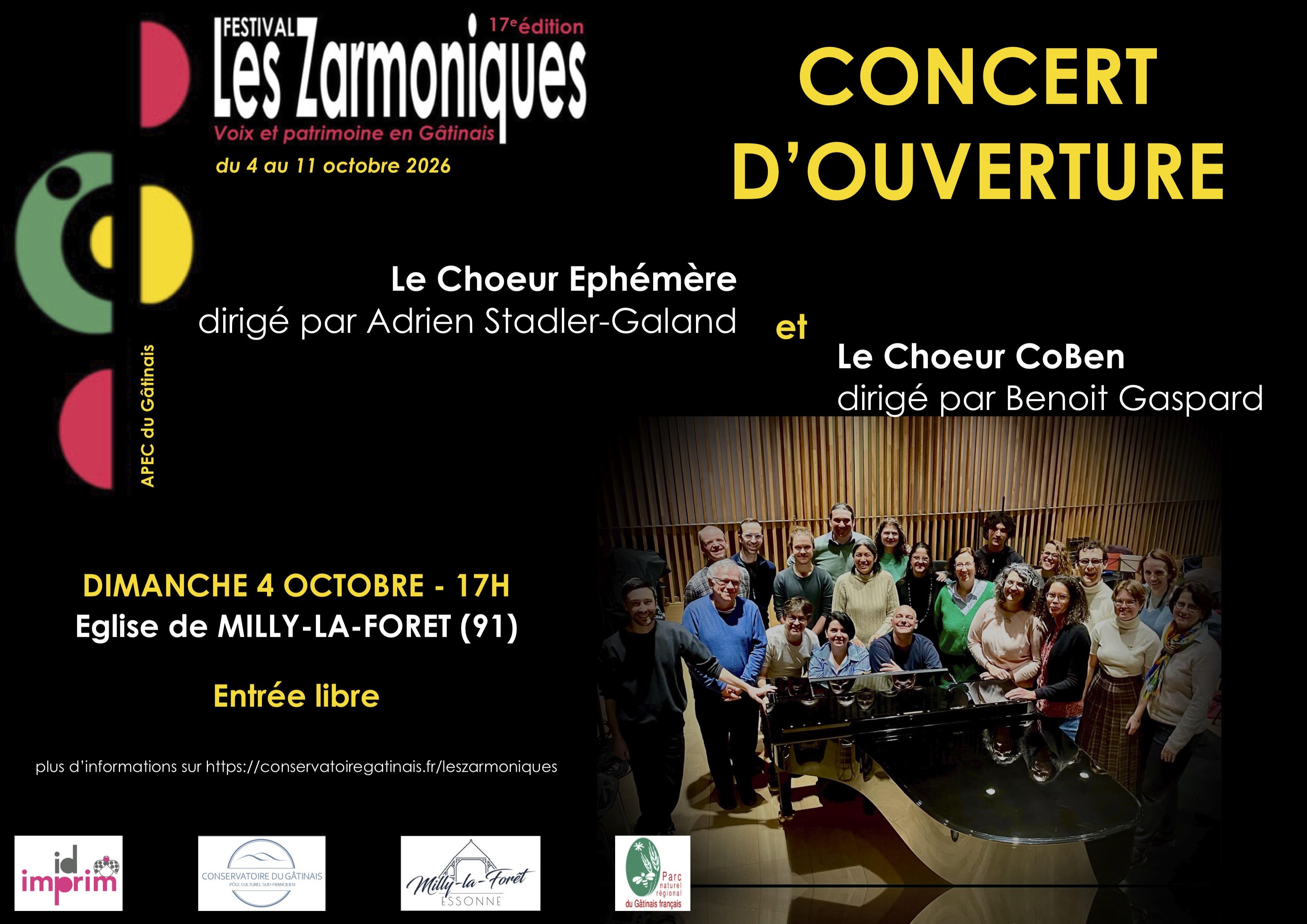 Concert d'ouverture du Dimanche 4 Octobre 2026