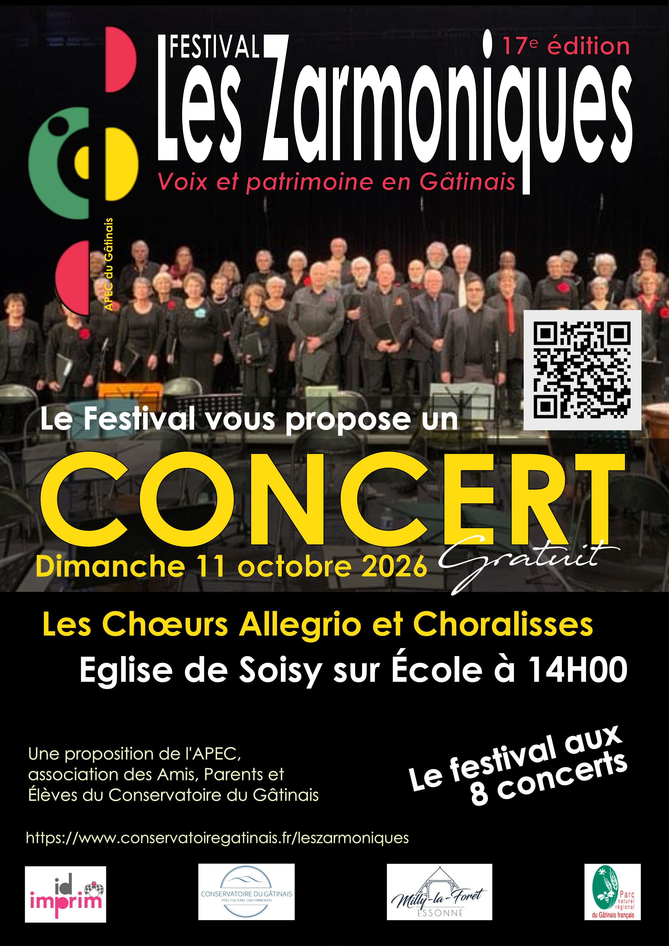 Affiche 11 10 14h Soisy sur Ecole Allegrio Choralisses