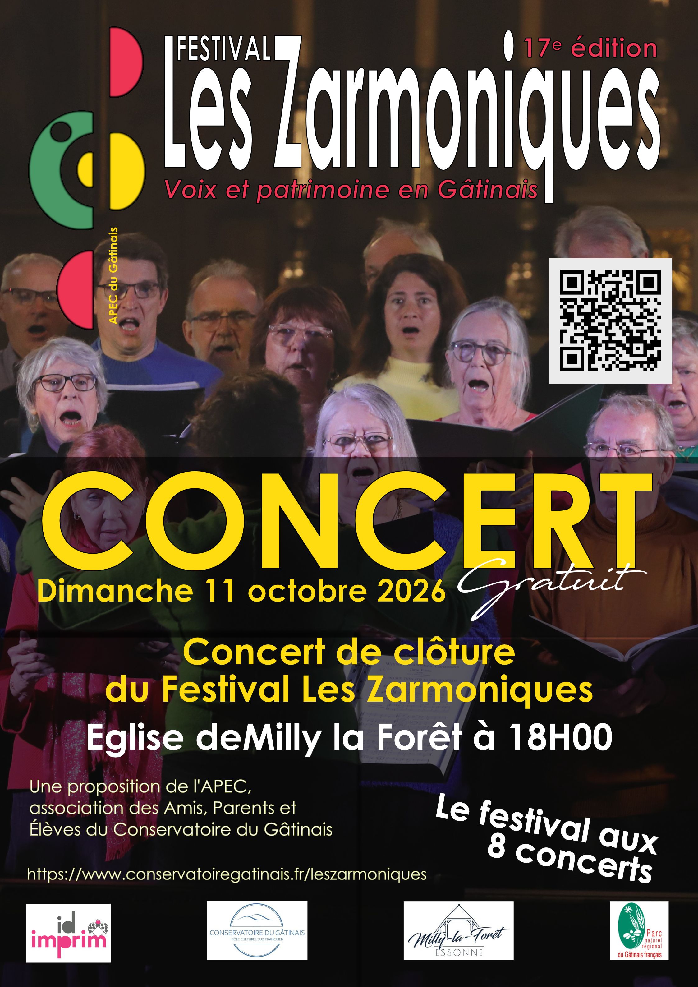 Affiche 11 10 18h Eglise Milly Cloture festival